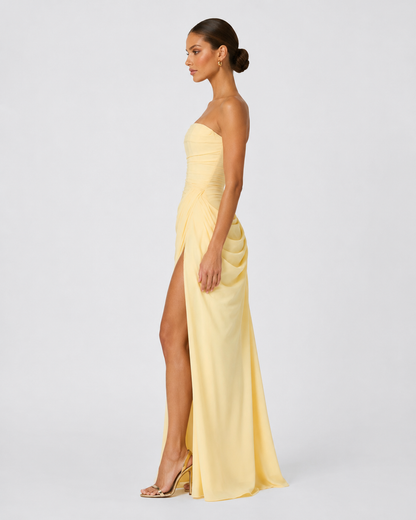 Vestido drapeado de protagonista