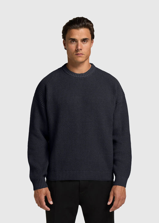 Jersey Trenzado Azul Oscuro