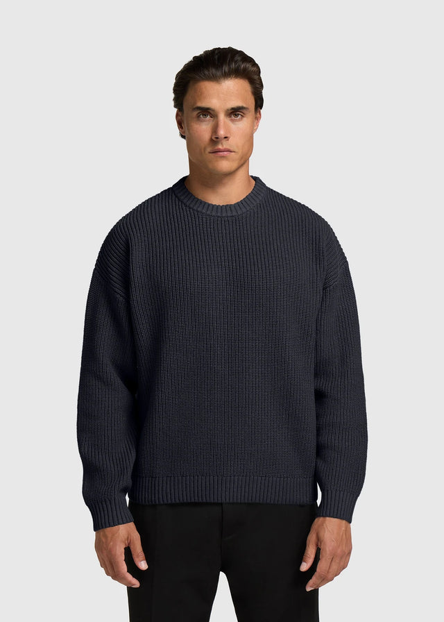 Jersey Trenzado Azul Oscuro