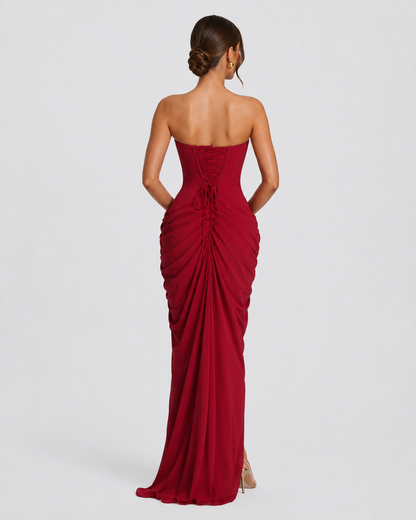 Vestido drapeado de protagonista