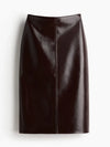 Chaqueta Corta de Cuero con Solapa