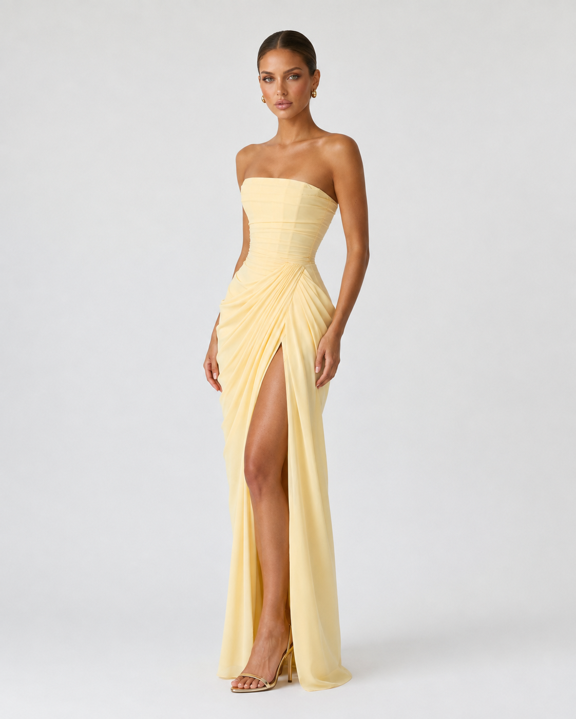 Vestido drapeado de protagonista