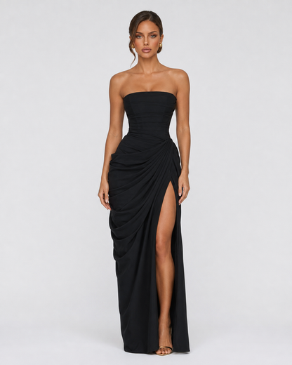 Vestido drapeado de protagonista