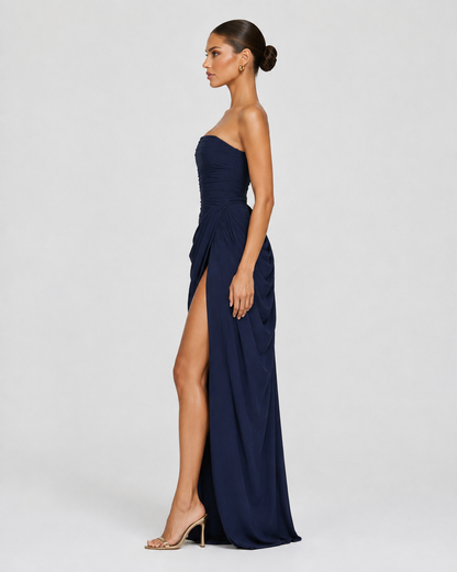 Vestido drapeado de protagonista