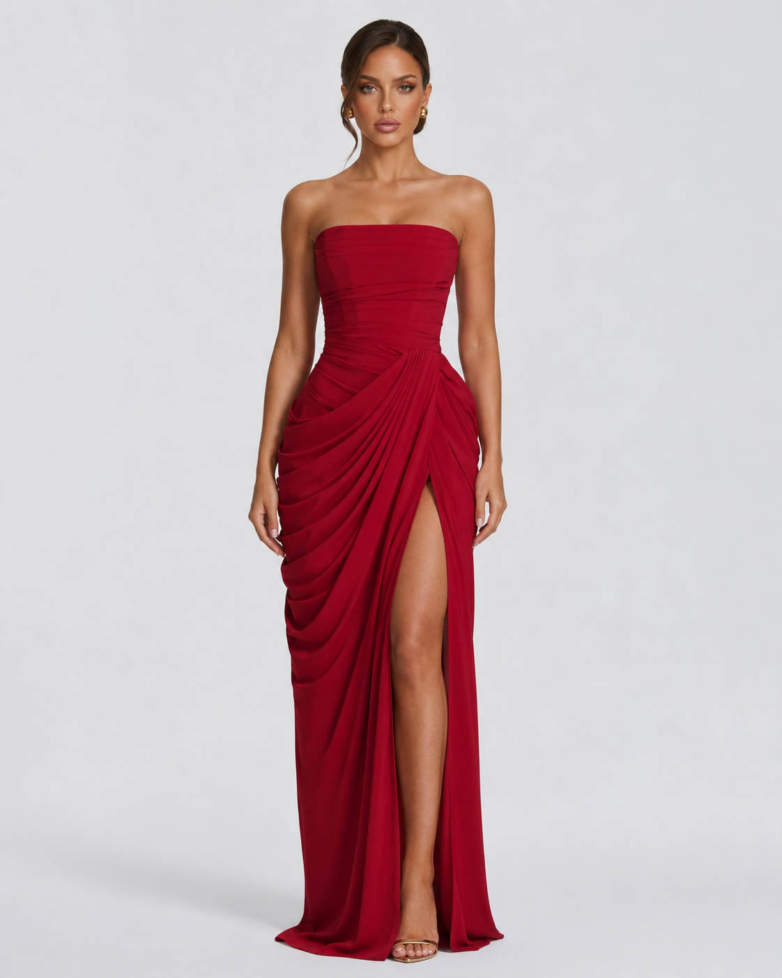 Vestido drapeado de protagonista