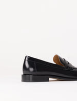 Mocasines de Cuero Negro Mono