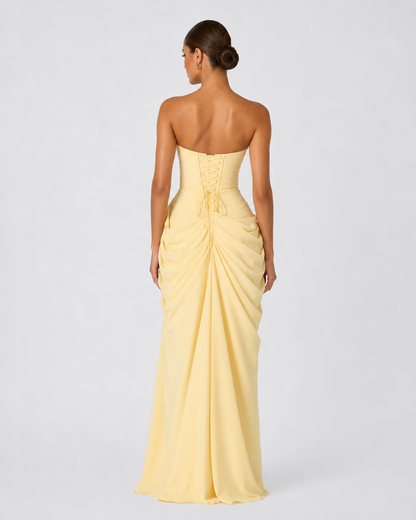 Vestido drapeado de protagonista