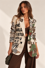 Chaqueta Estampada Elegante