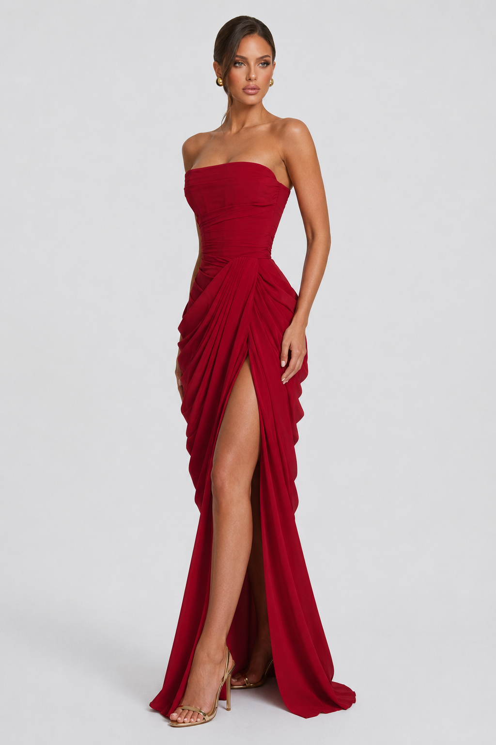 Vestido drapeado de protagonista