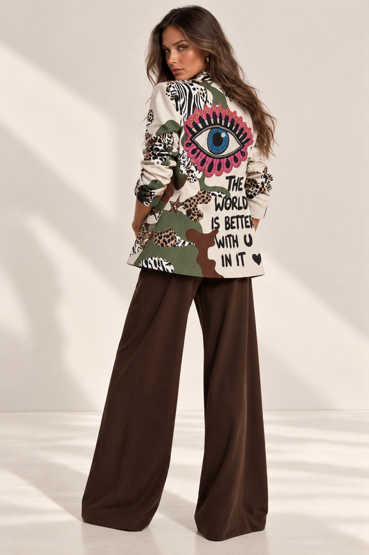 Chaqueta Estampada Elegante