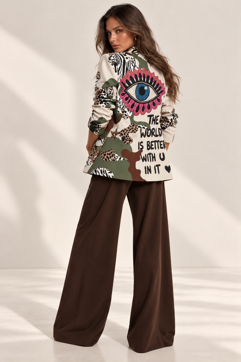 Chaqueta Estampada Elegante