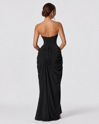 Vestido drapeado de protagonista