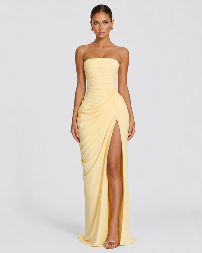 Vestido drapeado de protagonista