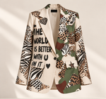 Chaqueta Estampada Elegante