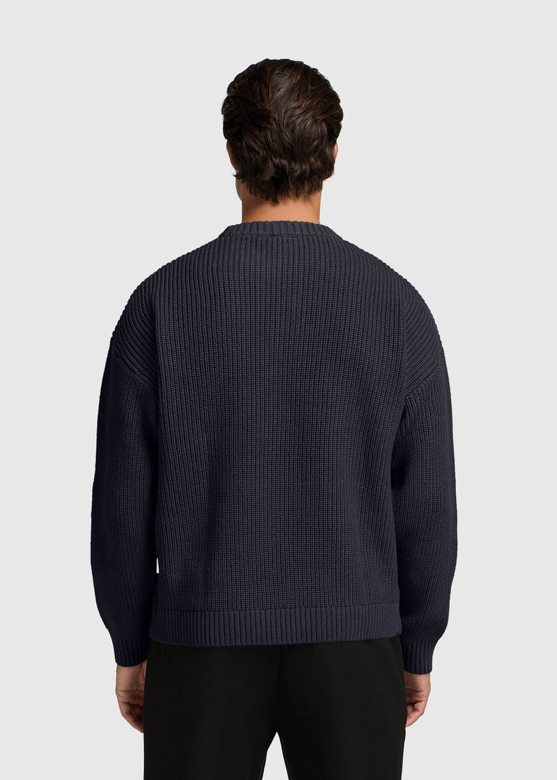 Jersey Trenzado Azul Oscuro