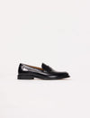 Mocasines de Cuero Negro Mono