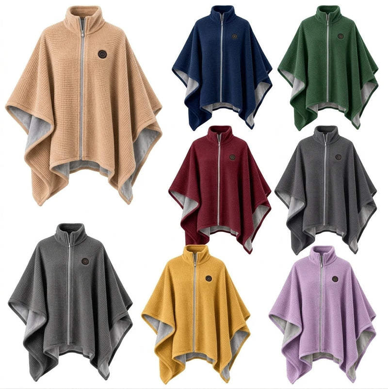Fleece USB Heated Wrap Poncho
